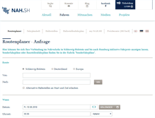 Tablet Screenshot of nah.sh.hafas.de
